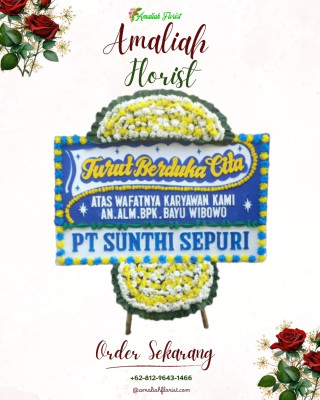 Papan Bunga Duka di Tegal