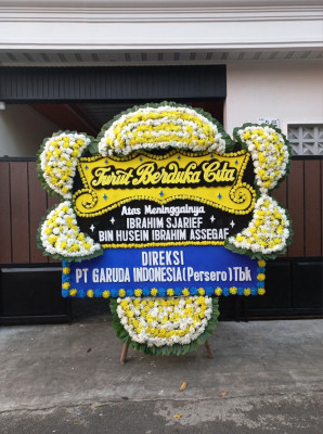 Papan Bunga Duka di Tegal