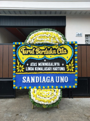 Papan Bunga Duka di Tegal